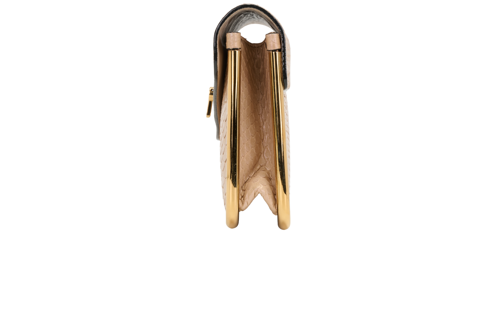 Sally Clutch, &pound;220, Handbags, Beige, Python, Bottom view